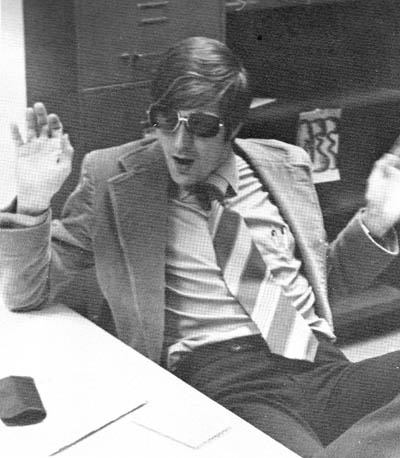Steve Cervi had fun with this shot in the 1973 Coronado High School yearbook, Recuerdos (for which he was the advisor)
Courtesy of Coronado High